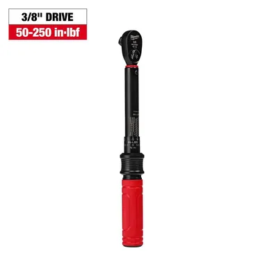 Milwaukee 48-22-9201, unpowered: 3/8 in. Drive 50-250 ft./lbs. Click Torque Wrench (photograph from the Home Depot listing)
