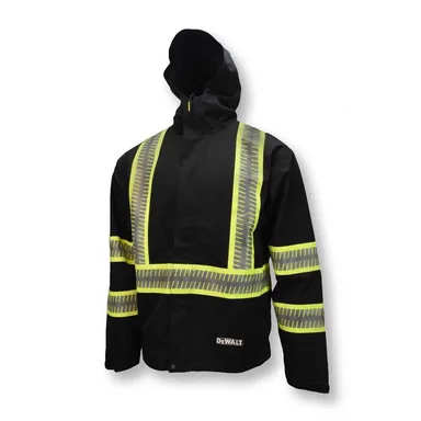 DeWalt DRW11-1ZGR-XL, unclassified: DRW11 Unisex Size XL Black Ripstop Waterproof Lightweight Packable Raincoat