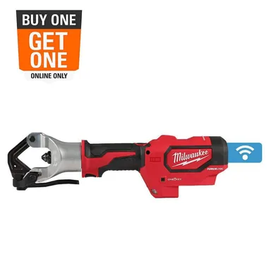Milwaukee 2877-20, bare tool: M18 18V Lithium-Ion Cordless FORCE LOGIC 750 MCM Dieless Crimper (Tool Only)​