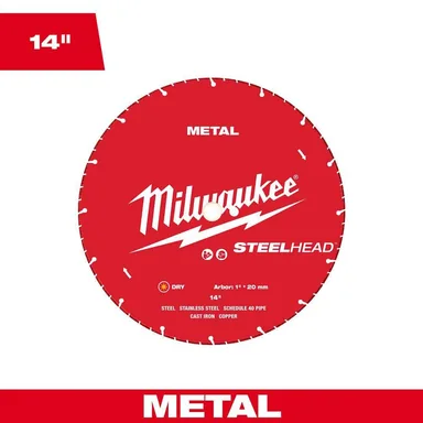 Milwaukee 49-93-7840, accessory: 14 in. Steelhead Diamond Cut Off Blade