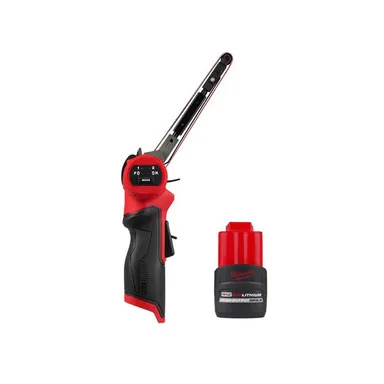Milwaukee 2482-20-48-11-2425, bundle: M12 FUEL 12V Lithium-Ion Brushless Cordless 1/2 in. x 18 in. Bandfile with M12 High Output CP 2.5 Ah Battery Pack