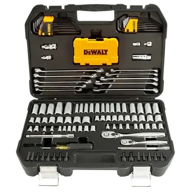 DeWalt DWMT73802, accessory: 1/4 in. x 3/8 in. Drive Polished Chrome Mechanics Tool Set (142-Piece)