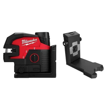 Milwaukee 3624-21-48-35-1311, bundle: M12 12-Volt Lithium-Ion Cordless Green Cross Line and 4-Points Laser Level Kit with 360-Degree Quick Connect Laser Mount