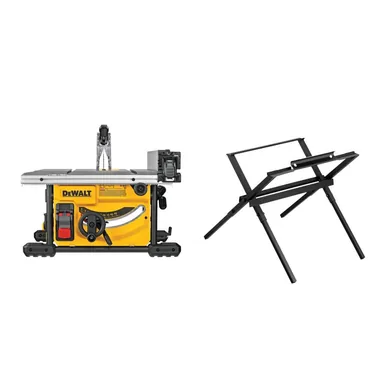 DeWalt DWE7485WS, standalone tool: 15 Amp Corded 8-1/4 in. Compact Jobsite Tablesaw with Compact Table Saw Stand