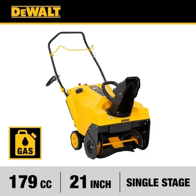 DeWalt 31P-2S6HA38, unclassified: 21 in. 179 cc Single-Stage Gas Snow Blower