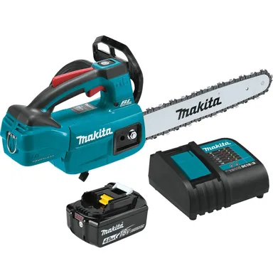 Makita XCU10SM1, kit: Makita XCU10SM1 18V LXT 12" Li-Ion Brushless Top Handle Chain Saw Kit