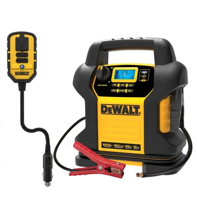 DeWalt DXAEJ14-Combo, standalone tool: 1600 Peak Amp Digital Jump Starter, Compressor, USB Power and 140 Watt Inverter with Dual USB