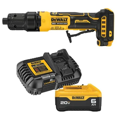 DeWalt DCG420BWDCB206C, bundle: Atomic 20-Volt MAX Lithium-Ion Cordless Die Grinder with Paddle Switch with 20-Volt MAX 6.0 Ah Battery and Charger