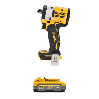 DeWalt DCF921BWDCBP320, bundle: ATOMIC 20V MAX Lithium-Ion Cordless Brushless 1/2 in. Variable Speed Impact Wrench with POWERSTACK 3.5 Ah Battery