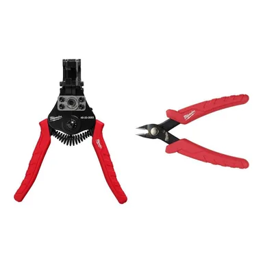 Milwaukee 48-22-3083-48-22-6105, bundle: Automatic Wire Stripper & Cutter plus Mini Flush Cutters