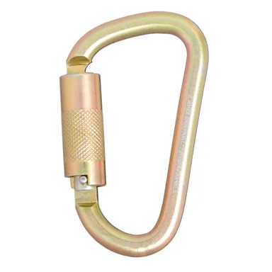 DeWalt DXFP911001, accessory: 0.85 in. Carabiner - Standard Self-Locking - Steel - 1/4 in. Turn - Gate Opening - ANSI