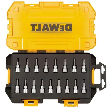 DeWalt DWMT73806, accessory: 3/8 in. Drive Bit Socket Set with Case (17-Piece)