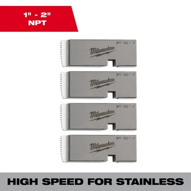 Milwaukee 48-36-1206, accessory: 1 in. to 2 in. High Speed for Stainless NPT Universal Pipe Threading Dies (photograph from the Home Depot listing)