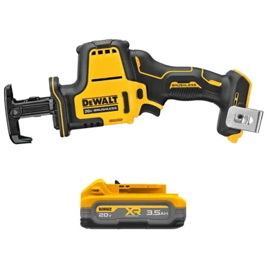 DeWalt DCS369BWDCBP320, bundle: ATOMIC 20V MAX Lithium-Ion Cordless Brushless Compact Reciprocating Saw with 20V MAX XR POWERSTACK 3.5 Ah Battery Pack