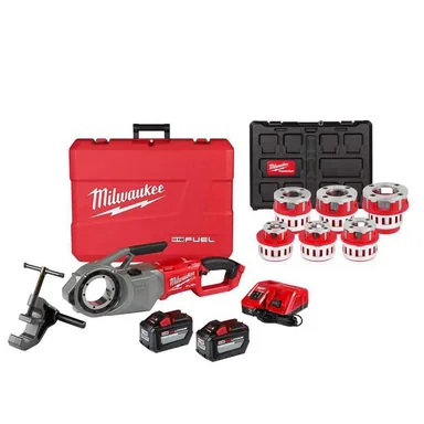 Milwaukee 2874-22HD-48-36-1060, bundle: M18 Fuel One-Key Cordless Brushless Pipe Threader Kit With High Speed NPT Forged Aluminum Die Head PACKOUT Kit