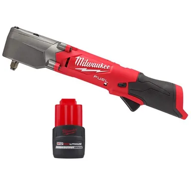 Milwaukee 2564-20-48-11-2425, bundle: M12 FUEL 12V Lithium-Ion Brushless Cordless 3/8 in. Right Angle Impact Wrench w/High Output 2.5 Ah Battery