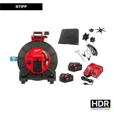 Milwaukee 3974-22, kit: M18 18-Volt Lithium-Ion Cordless 200 ft. Stiff Modular Pipeline Inspection System Kit with Batteries and Charger