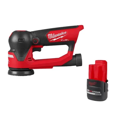 Milwaukee 2535-20-48-11-2425, bundle: M12 FUEL 12V Lithium-Ion Brushless Cordless 3 in. Random Orbital Detail Sander with M12 2.5 Ah Battery