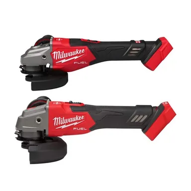 Milwaukee 3671-20-2889-20, bundle: M18 FUEL 18V Lith-Ion Brushless Cordless 4-1/2 in. /6 in. Braking Grinder w/ Slide Switch w/ M18 Grinder