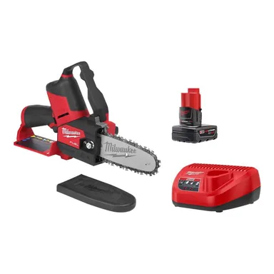 Milwaukee 2527-21, kit: M12 FUEL 12V Lithium-Ion Brushless Battery 6 in. HATCHET Pruning Saw Kit with 4.0 Ah Battery and Charger