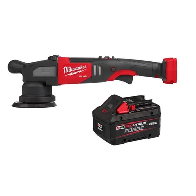 Milwaukee 2684-20-48-11-1881, bundle: M18 FUEL18V Lithium-Ion Brushless Cordless 15MM DA Polisher w/ 8.0Ah FORGE Battery