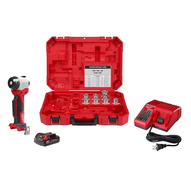 Milwaukee 2935X-21, kit: M18 18V Lithium-Ion Cordless Cable Stripper Kit for Cu and Al RHW/RHH/USE Wire Cutting