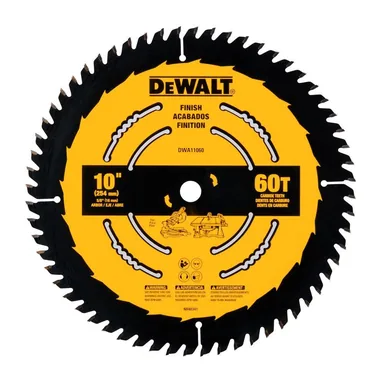 DeWalt DWA11060, accessory: 10 in. 60-Tooth Table or Circular Saw Blade