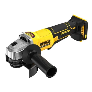 DeWalt DCG408B, bare tool: 20V MAX Cordless Brushless 4-1/2 in. Angle Grinder with Paddle Switch (Tool Only) (photograph from the Home Depot listing)