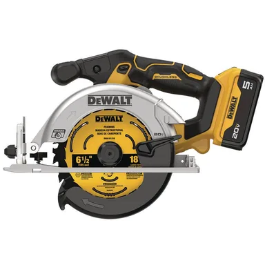 DeWalt DCS565P1, kit: 20V MAX Lithium-Ion Cordless 6-1/2 in. Circular Saw (Tool Only)