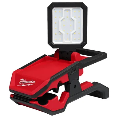 Milwaukee 2358-20, bare tool: M18 18-Volt 2000 Lumens Lithium-Ion Cordless Rover LED Clamping Flood Light (Tool Only)