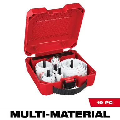 Milwaukee 49-22-4105, accessory: Hole Dozer Electricians Bi-Metal Hole Saw Set (19-Piece)