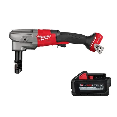 Milwaukee 3476-20-48-11-1865, bundle: M18 FUEL 18V Lithium-Ion Brushless Cordless 10-Gauge Variable Speed Nibbler with (1) 6.0 Ah Battery