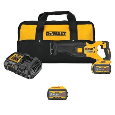 DeWalt DCS389X1WDCB609, bundle: Flexvolt 60V MAX Cordless Brushless Reciprocating Saw with (2) FLEXVOLT 9. 0Ah Battery