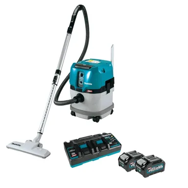 Makita GCV03PM, kit: Makita GCV03PM 40V max XGT Brushless Cordless 4 Gallon Wet/Dry Dust Extractor/Vacuum Kit (4.0Ah)
