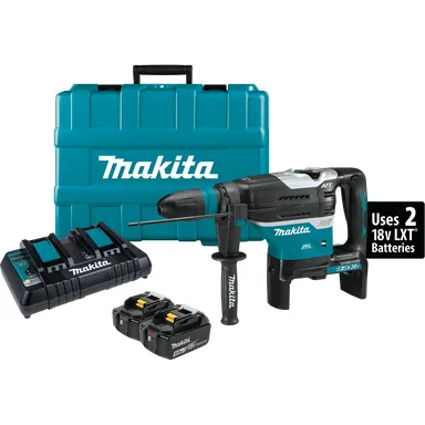 Makita XRH07PTUN, kit: Makita XRH07PTUN 36V (18V X2) LXT Brushless 1-9/16" SDS-MAX Advanced AVT Rotary Hammer Kit, AFT, AWS (5.0Ah)