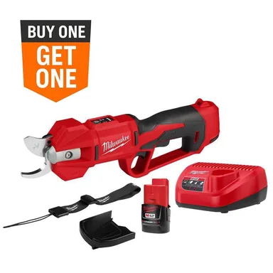 Milwaukee 2534-21, kit: M12 12V Cordless Brushless Pruner Shears Kit W/ 2.0 Ah Battery & Charger