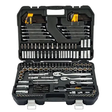 DeWalt DWMT75000, accessory: 1/4 in., 3/8 in., and 1/2 in. Drive Polished Chrome Mechanics Tool Set (200-Piece)