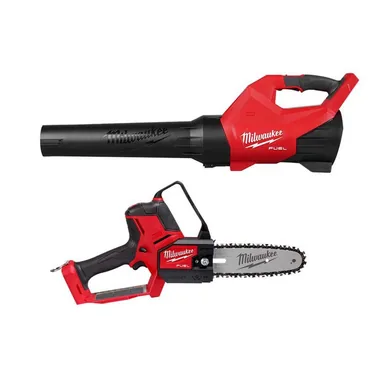 Milwaukee 3017-20-3004-20, bundle: M18 FUEL 120 MPH 500 CFM 18V Lithium-Ion Brushless Cordless Handheld Blower w/M18 FUEL Hatchet Pruning Saw (2-Tool)