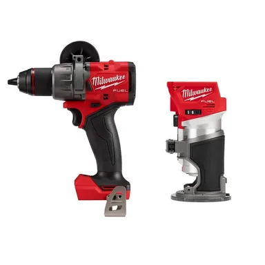 Milwaukee 2904-20-2723-20, bundle: M18 FUEL 18V Lithium-Ion Brushless Cordless 1/2 in. Hammer Drill/Driver w/Compact Router
