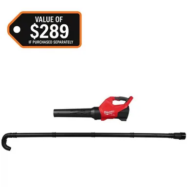Milwaukee 3017-20-49-16-2790, bundle: M18 FUEL 120 MPH 500 CFM 18V Lithium-Ion Brushless Cordless Handheld Blower with Gutter Attachment