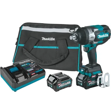 Makita GWT01D, kit: Makita GWT01D 40V max XGT Brushless Cordless 4-Speed High-Torque 3/4" Sq. Drive Impact Wrench Kit w/ Friction Ring Anvil (2.5Ah)