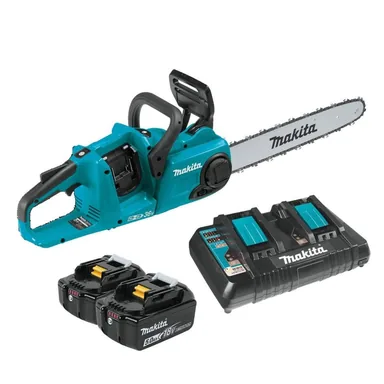Makita XCU04PT, kit: Makita XCU04PT 36V (18V X2) LXT Brushless 16" Chain Saw Kit (5.0Ah)