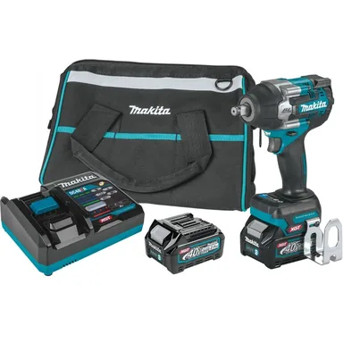 Makita GWT07D, kit: Makita GWT07D 40V max XGT Brushless Cordless 4-Speed Mid-Torque 1/2" Sq. Drive Impact Wrench Kit w/ Friction Ring Anvil (2.5Ah)