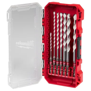 Milwaukee 48-20-8899, accessory: SHOCKWAVE Carbide Multi-Material Drill Percussion Bit Set (7-Piece) (photograph from the Home Depot listing)