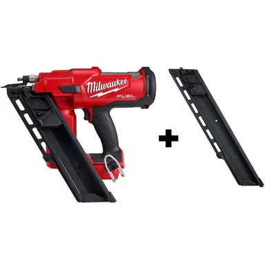 Milwaukee 2745-20-48-08-2745, bundle: M18 FUEL 3-1/2 in. 18-Volt 30-Degree Lithium-Ion Brushless Cordless Framing Nailer Tool-Only with Extended Capacity Mag
