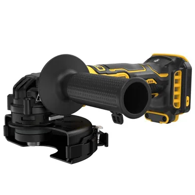DeWalt DCG402B, bare tool: ATOMIC 20V MAX Cordless 4-1/2 in. Angle Grinder with Paddle Switch (Tool Only) (photograph from the Home Depot listing)