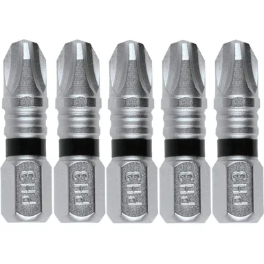 Makita E-00561, accessory: Makita E-00561 Impact XPS #3 Phillips 1" Insert Bit, 5/pk