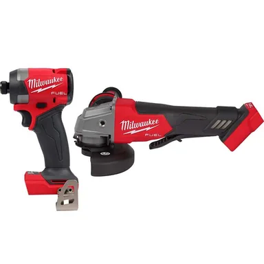 Milwaukee 2953-20-2880-20, bundle: M18 FUEL 18-Volt Lithium-Ion Brushless Cordless 1/4 in. Hex Impact Driver and 4-1/2 in./5 in. Grinder with Paddle Switch