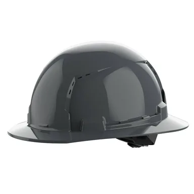 Milwaukee 48-73-1215, accessory: BOLT Gray Type 1 Class C Full Brim Vented Hard Hat with 4 Point Ratcheting Suspension