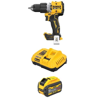 DeWalt DCD806BWDCB609C, bundle: 20V XR Lithium-Ion Brushless Cordless 1/2 in. Hammer Drill with 20V/60V MAX flexvolt 9. 0Ah Battery and Charger